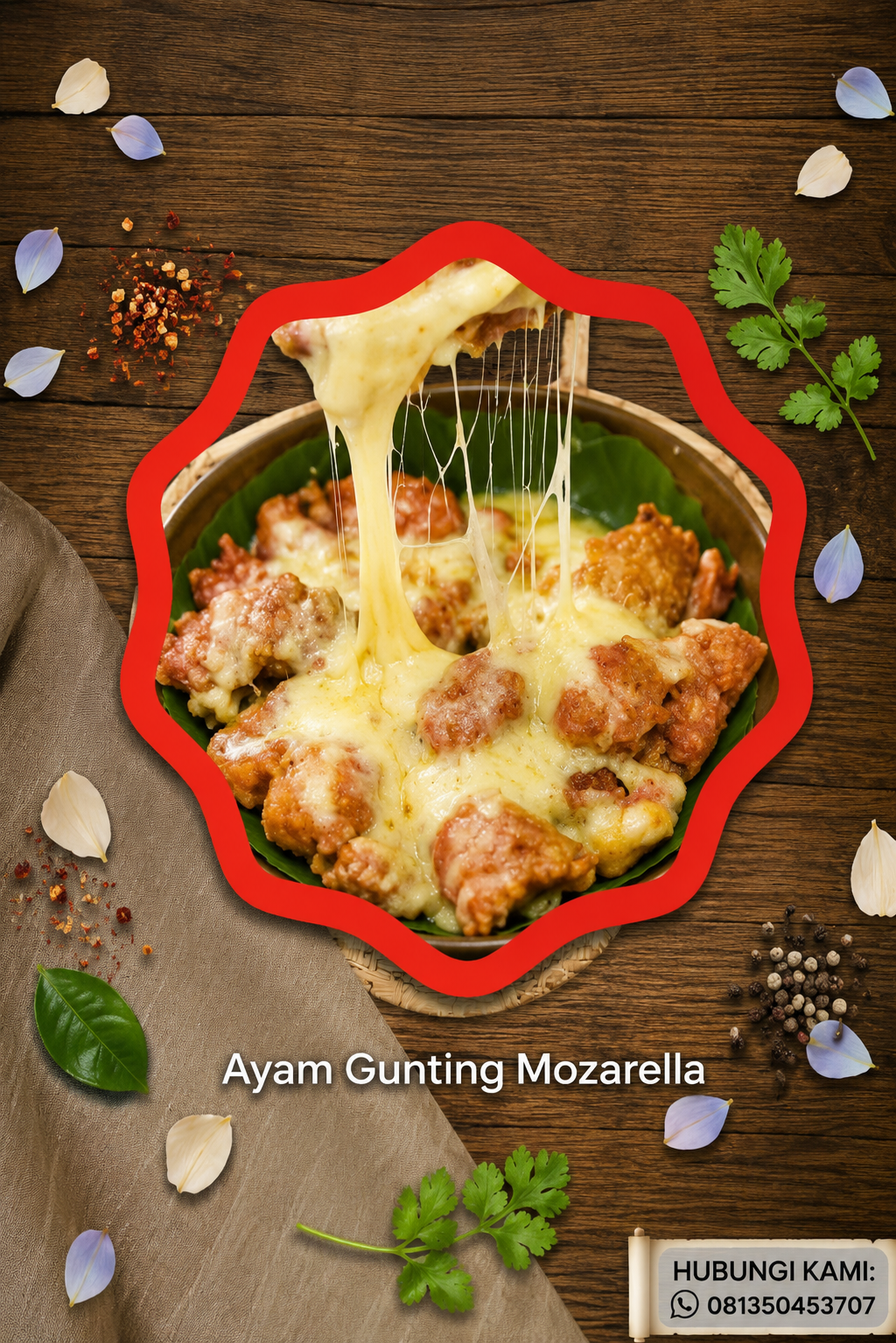 Ayam Gunting Mozzarella