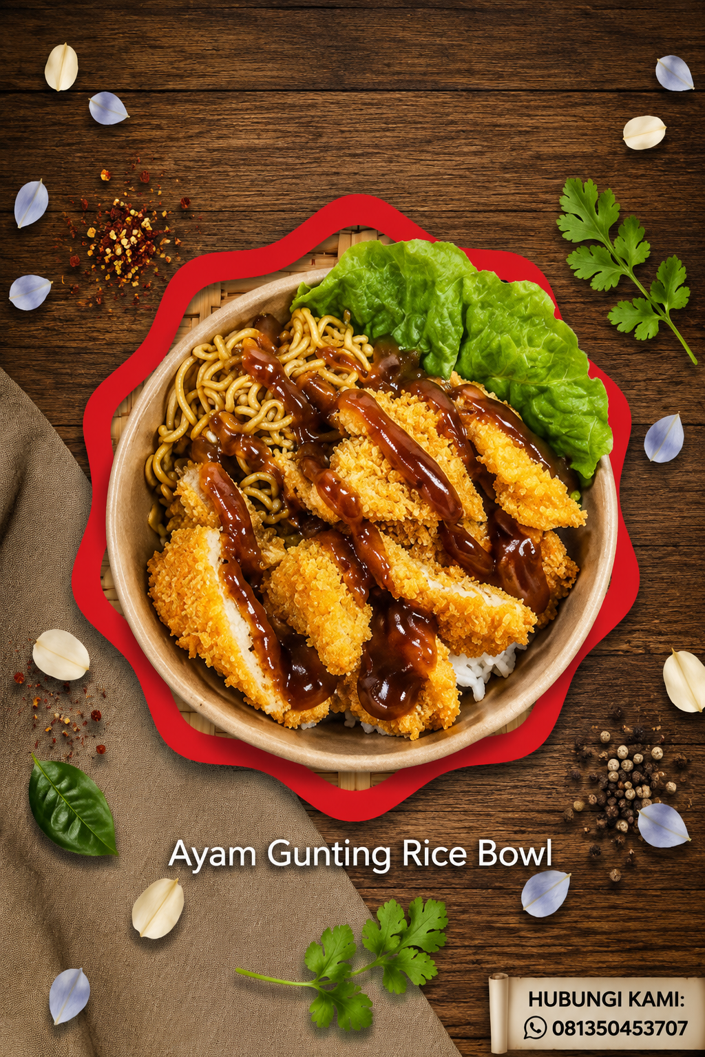 Ayam Gunting Rice Bowl
